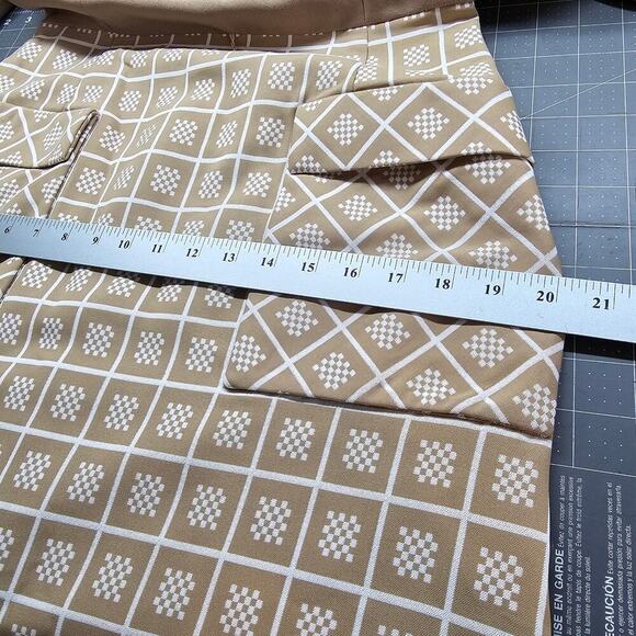 Vintage 60s Contima Shift Dress Womens Medium Brown Mod Twee ALine Preppy Pinup - Picture 12 of 13